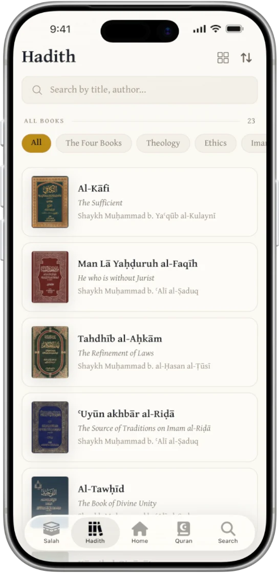 The hadith library: al-Kāfī, Man Lā Yaḥḍuruh al-Faqīh, Tahdhīb al-Aḥkām and more
